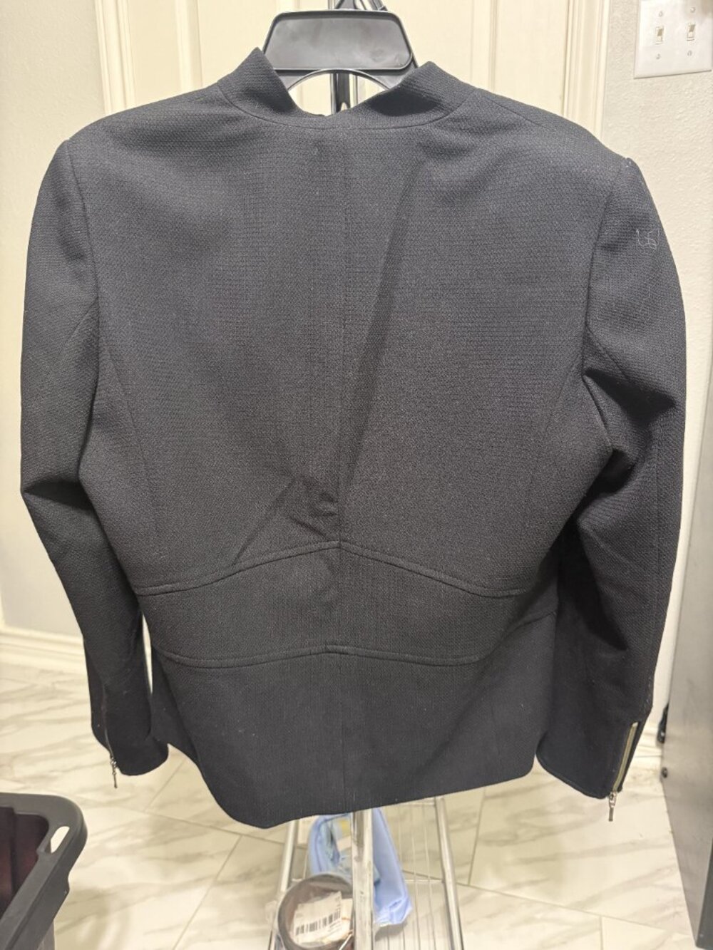 Coldwater Creek Women's Black Zip-Up Blazer Jacket - 10 - Picture 3 of 4